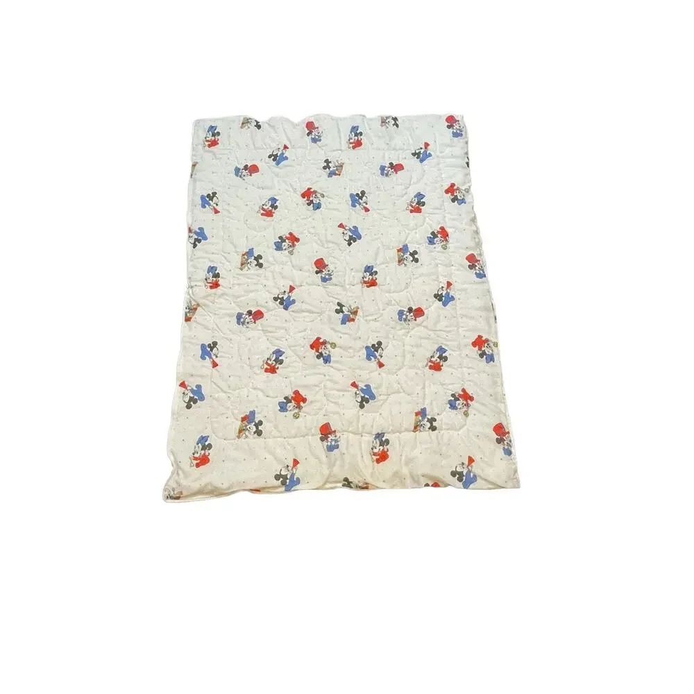 Vintage Disney Mickey Mouse Baby Zip Up Blanket Cover
